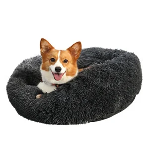 Plush Round Pet Bed 70 cm – Soft Washable Cushion for Dogs & Cats