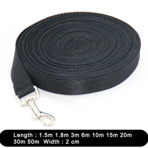 Durable Nylon Long‑Line Dog Leash – Solid Rope for Large Dogs