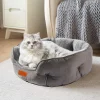 Soft Washable Pet Bed – Non‑Slip Base & Water‑Resistant Cushion for Small to Large Pets (50 cm Grey)