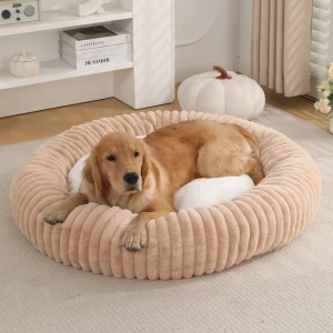 All‑Season Round Pet Bed – Soft & Elastic Nest for Cats and Small to Medium Dogs