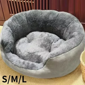 Ultra‑Soft Plush Dog & Cat Bed – Warm Round Nest for Medium to Large Pets