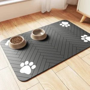 Water‑Proof Absorbent Pet Feeding Mat – Quick Dry Placemat for Dog & Cat Food and Water Bowls