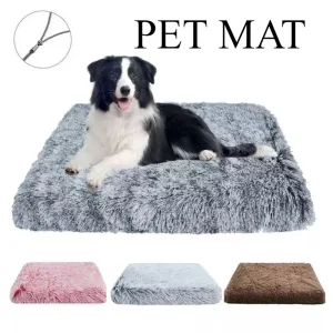 Soft  Plush Removable‑Cover Pet Bed – Washable Cushion for Small, Medium & Large Dogs