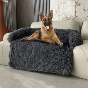 Winter Plush Dog Sofa Bed – Removable Cover Cushion for Large Dogs & Cats
